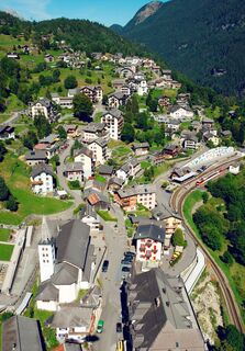 Blick auf das Dorf Finhaut