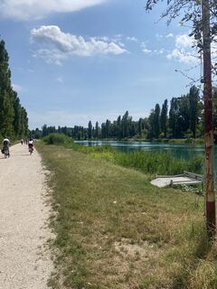 Photo de Gianberto Zilli le long du parcours