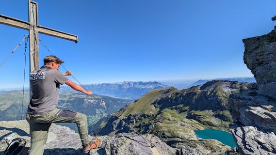 Foto von Joe Täschler entlang der Tour
