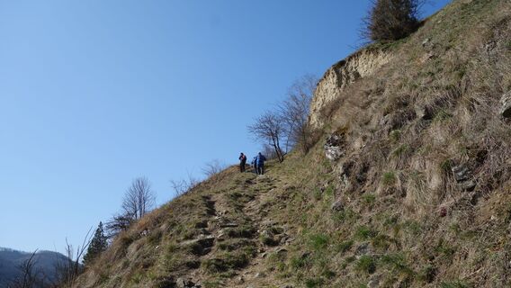 steiler Aufstieg aber Aussichtsreich