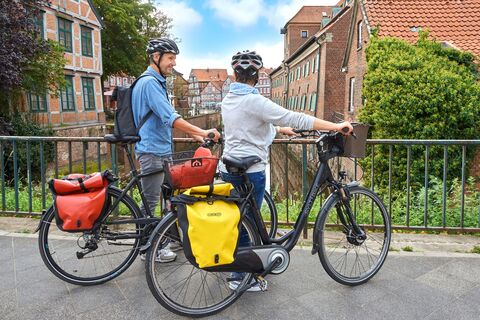 Radfahrer in Stade