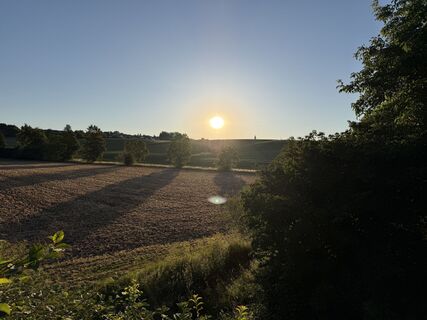 Donauwörth Gehen am morgen bei Sonnenschein