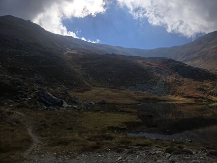 Foto de Bernhard Hohenbichler a lo largo del recorrido