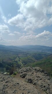 Foto von Michaela Burger entlang der Tour
