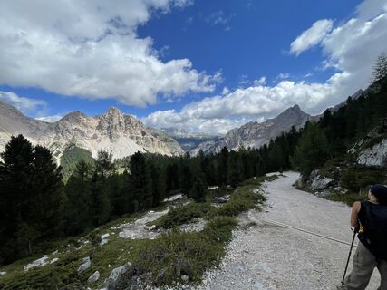 Foto von Roberto Lampugnani entlang der Tour