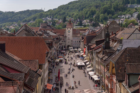 Blick auf die Kaiserstraße Waldshut