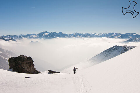 Fast auf dem Gipfel des Monte Foscagno