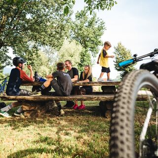 Pause am Lavantradweg