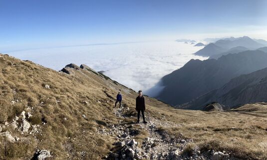 Foto de Klaus Grambichler a lo largo del recorrido