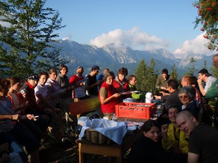 Pause bei der Nikolaushütte