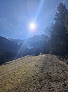 Foto de Miha Gros a lo largo del recorrido