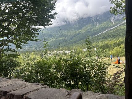 Foto von Bensch entlang der Tour