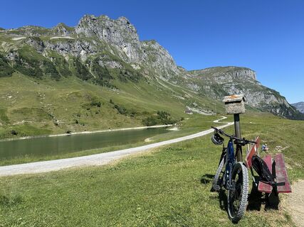 Photo de Heinz Weber le long du parcours