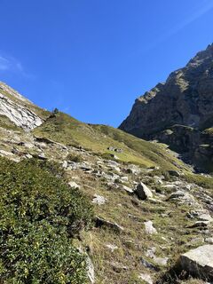 Photo de Valeria Grassi le long du parcours