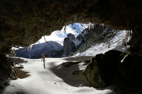 Schöner Blick aus der Zölzhöhle