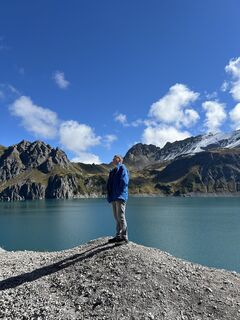Foto de Felix Gschossmann a lo largo del recorrido