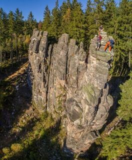 Kletterfelsen Teufelssteine im Steinbachtal