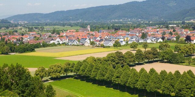 Blick auf Kirchzarten