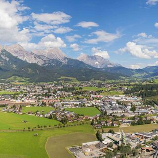 Blick vom Biberg ins Tal