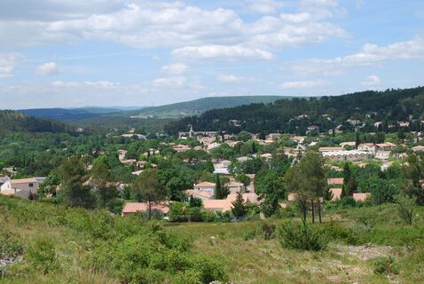 Grabels Blick auf das Croix de Guillery
