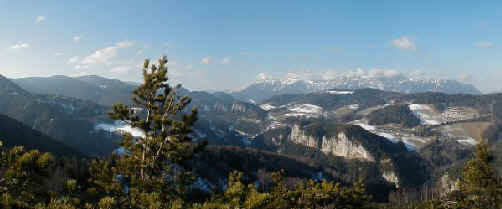 Ausblick vom Gipfel des Eselstein (1004 m).