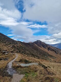 Photo de Isabella Schwaiger-Moser le long du parcours