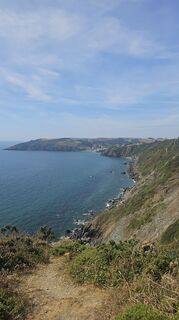 Photo de Astrid Herold le long du parcours