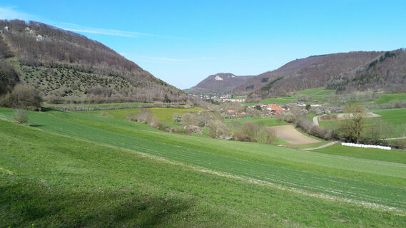 Blick auf Beuren und Rosenstein