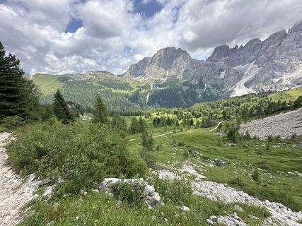 Foto de Andrea Lanari a lo largo del recorrido