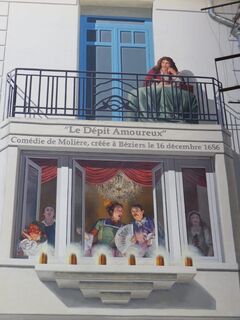 Fresko von Molière avenue Alphonse Mas