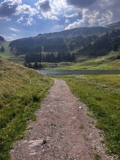 Foto de Florian Kälin a lo largo del recorrido