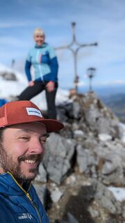 Foto von Klaus Lehner entlang der Tour