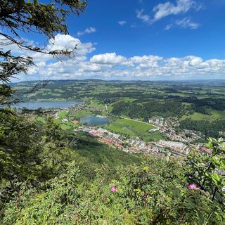 Blick von der Kanzel über Immenstadt und beide Alpseen