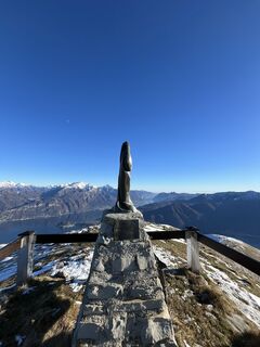 Photo de Luca Mazzo le long du parcours