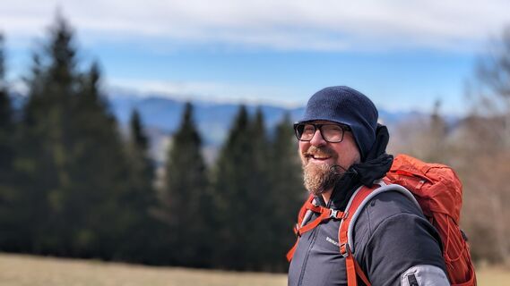 Foto von Klaus Lehner entlang der Tour