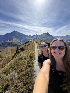 Foto von Alessandra entlang der Tour