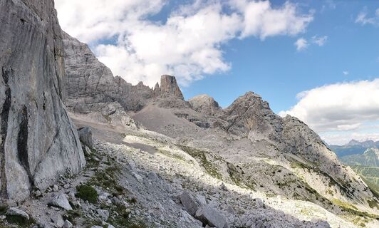 Photo de Maria Moro le long du parcours