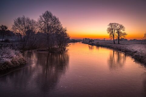 Naturschutzgebiet Steverauen im Winter