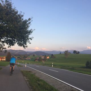 Auf dem Radweg nach Stiefenhofen
