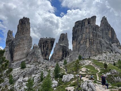 Foto von Rosi entlang der Tour