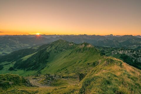 Sonnenaufgang auf der Winterstaude