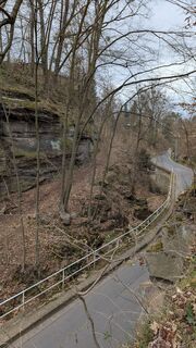 Fotografia z hochlandfamilie na trase