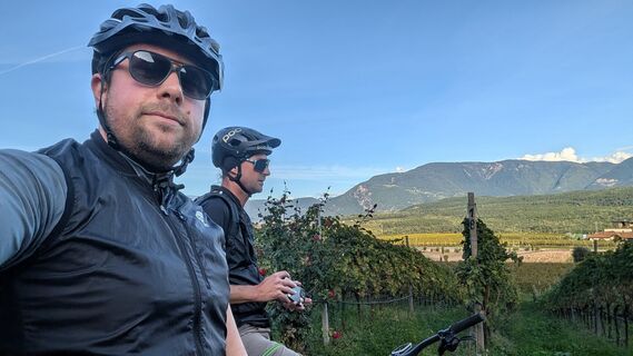 Photo de Simon Hauck le long du parcours