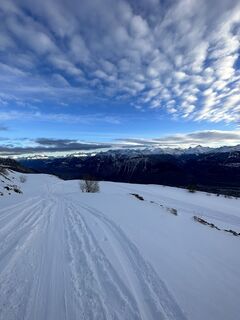 Foto de Lou perrin a lo largo del recorrido