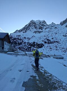 Photo de Karl-Heinz Martin le long du parcours