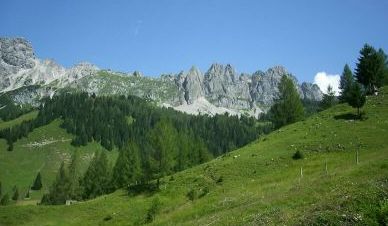 Landschaft nahe der Sulzenalm. 