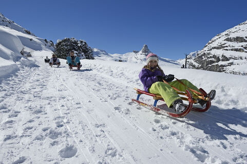 Schlittelweg Zerfreila; Foto: Robert Bösch