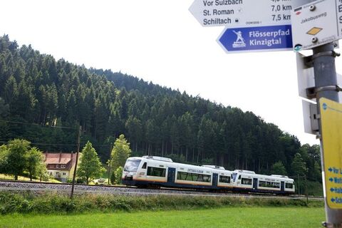 Die Ortenau-S-Bahn fährt im Stundentakt zwischen Offenburg und Freudenstadt
