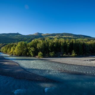 Direkt am Inn zwischen Pradella und Sur En.