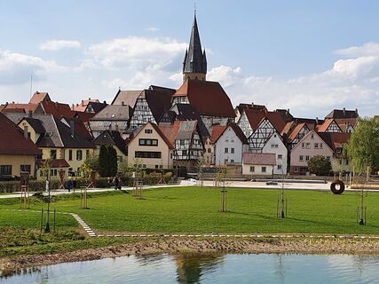 Ansicht Altstadt Stadtweiher Steingasse